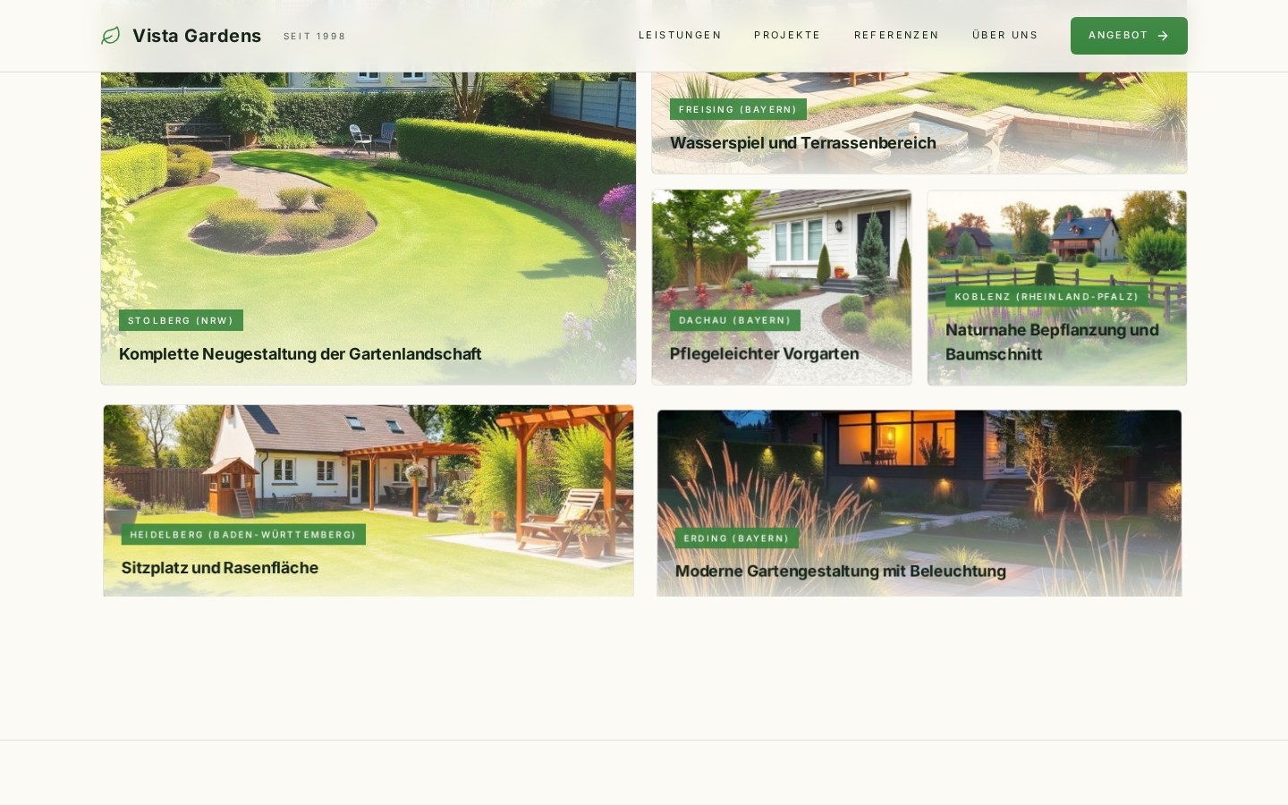 Reference website Landscape gardener from Cologne – Screenshot 3