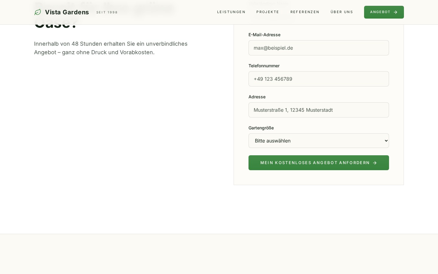 Reference website Landscape gardener from Cologne – Screenshot 4